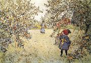 Carl Larsson Apple Harvest France oil painting artist